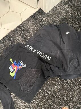 Bundle Nike Black Air Jordan Graphic Pullover Hoodies